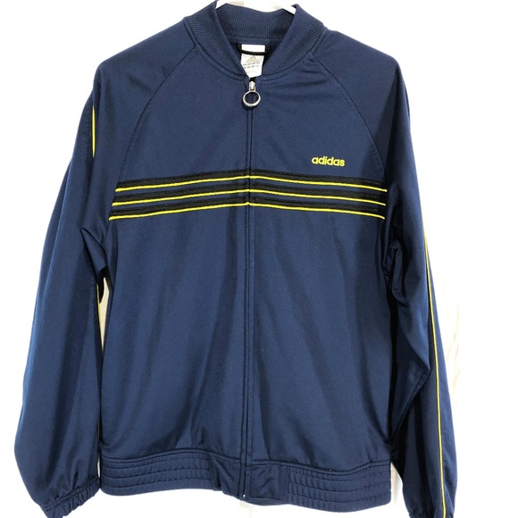 adidas Other - ADIDAS Navy Track Work Out Gym Full Zip Jacket ~ S